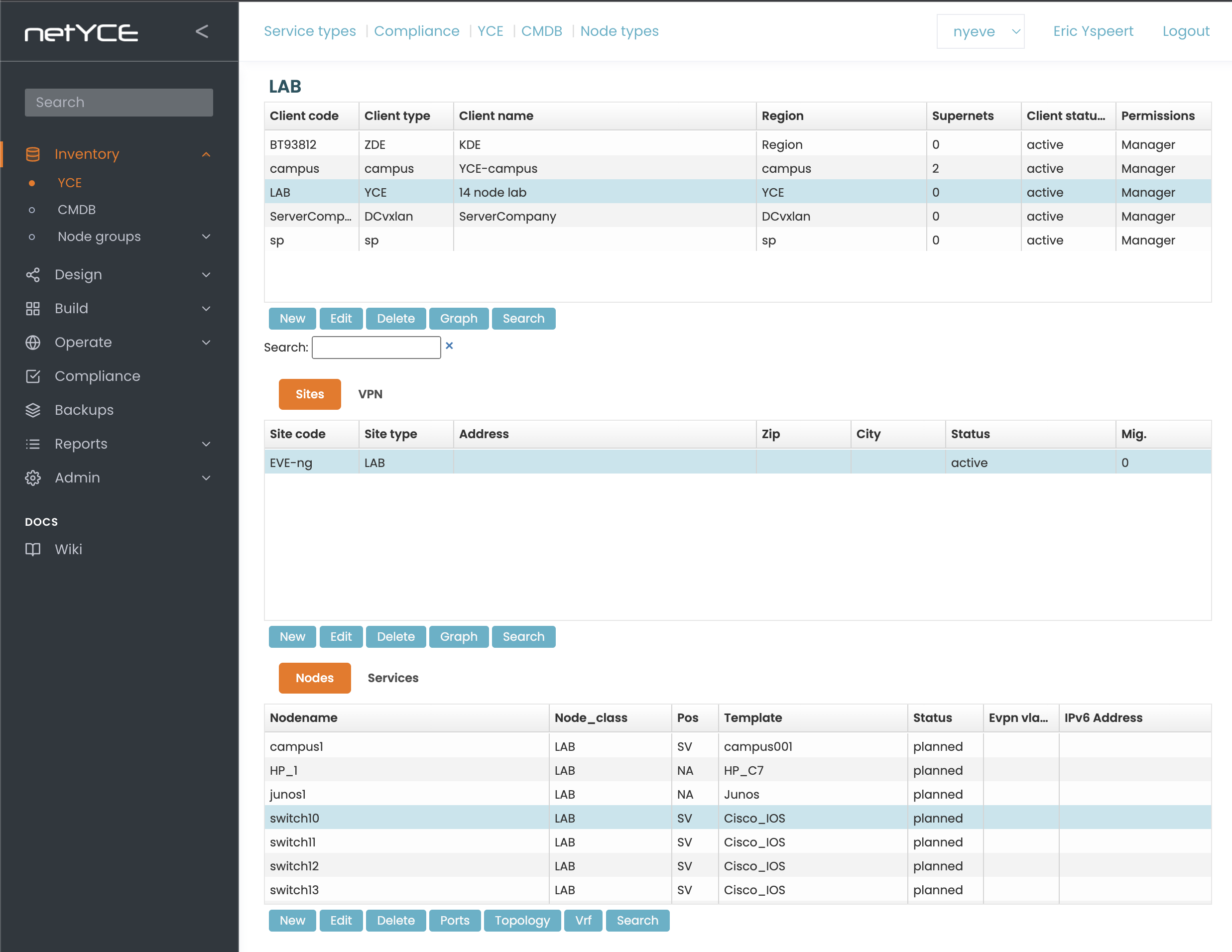 Main Build operations