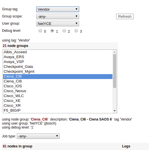 group vendors
